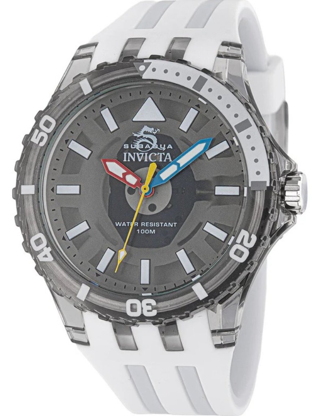 $259 Invicta Subaqua Men’s 44mm Gray White Quartz Watch 69448 NIB